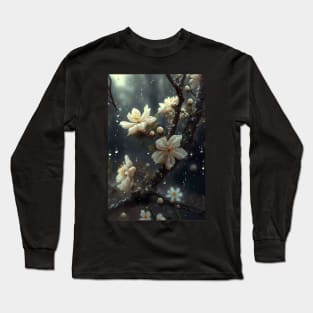 Painting of Jasmine blossom. Earth Elements Long Sleeve T-Shirt